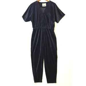 Saturday Sunday Anthropologie Velvet Jumpsuit, Women's‎ Small, Comfycore Lounge